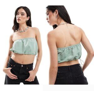 NWT Vans Green Riley Nylon Parachute Top Size L